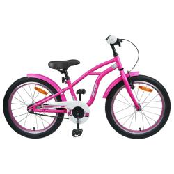 V&eacute;lo pour Enfants 18 Pouces pour les 5-7 ans Rose fonc&eacute;