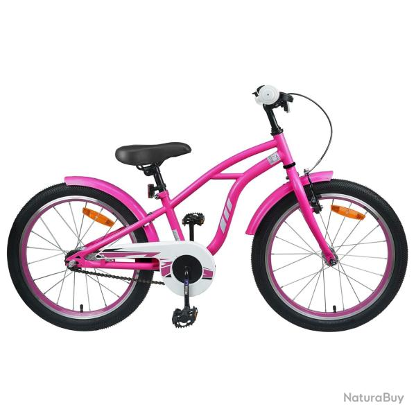 V�lo pour Enfants 18 Pouces pour les 5-7 ans Rose fonc�