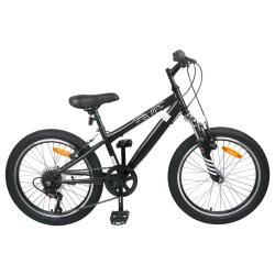 V&eacute;lo de Montagne 20 Pouces 6-Vitesse pour 5-8 ans Noir