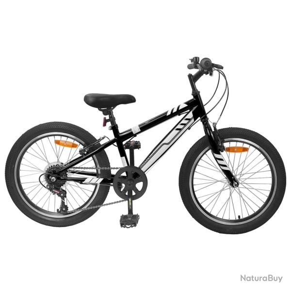 V�lo de Montagne 20 Pouces 6-Speed pour 5-8 ans Noir