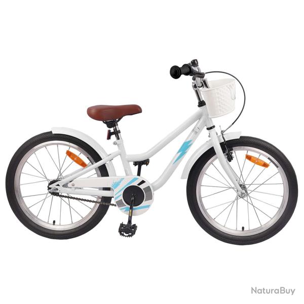 V�lo pour Enfants 18 Pouces pour les enfants de 5 � 7 ans Blanc