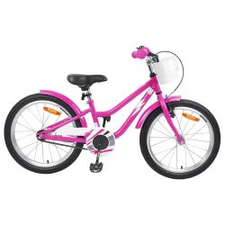 V&eacute;lo pour Enfants 18 Pouces pour les 5-7 ans Rose fonc&eacute;