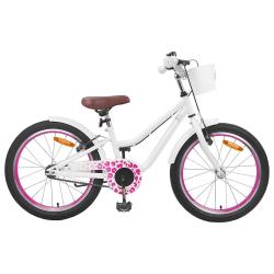V&eacute;lo pour Enfants 18 Pouces pour les 5-7 ans Blanc