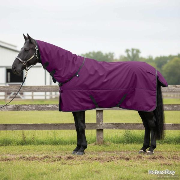 Couverture �quine Vert fonc� et noir 145 cm Polyester