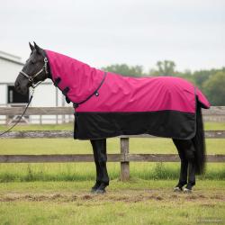 Couverture &Eacute;quine Rose et Noir 145 cm Polyester