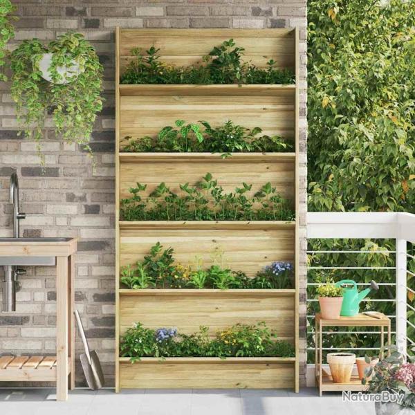 �tag�res pour plantes Marron 90 x 15 x 180 cm Pin�de impr�gn�e