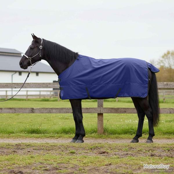 Couverture �quine Vert fonc� et noir 155 cm Polyester