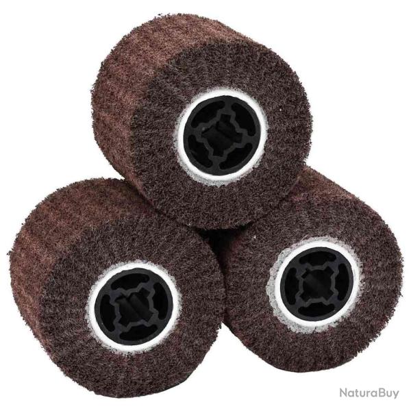 Rouleaux de pon�age 3 pcs Marron 12 x 12 x 10 cm