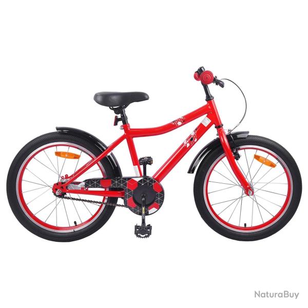 V�lo pour Enfants 18 Pouces pour les 5-7 ans Rouge