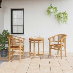 Chaise 2 pcs Marron 63 x 58 x 89 cm Bois de teck massif
