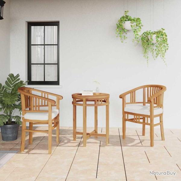 Chaise 2 pcs Marron 63 x 58 x 89 cm Bois de teck massif