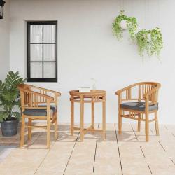 Chaise 2 pcs Marron 63 x 58 x 89 cm Bois de teck massif