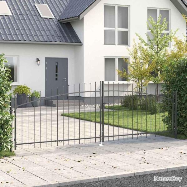 Porte Double Woerden Gris 400 x 174,5 cm Acier