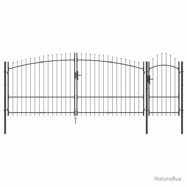 Porte de Jardin Woerden Gris 150 x 400 cm Acier