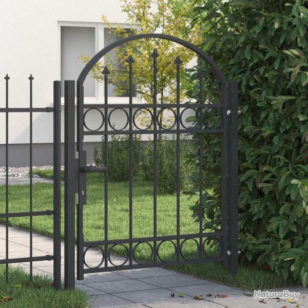 Porte de Cl�ture Assen Gris 100 x 125 cm Acier enduit de poudre