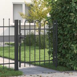 Porte de Cl&ocirc;ture avec verrouillage Boxtel Gris 103 x 150 cm