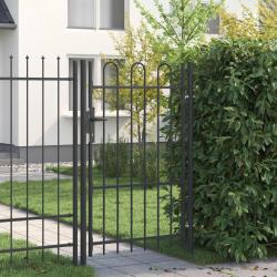 Porte de Cl&ocirc;ture avec verrouillage Boxtel Gris 103 x 200 cm