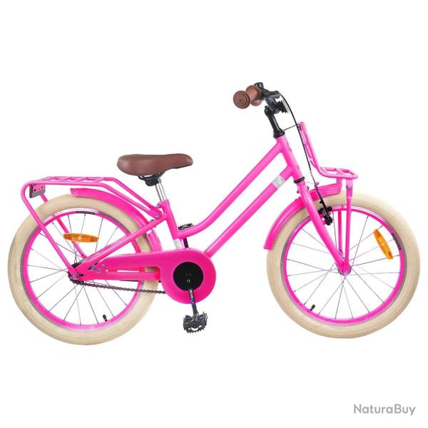 V�lo pour Enfants 18 Pouces pour les 5-7 ans Rose fonc�