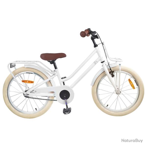 V�lo pour Enfants 18 Pouces pour les 5-7 ans Blanc