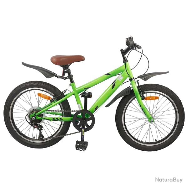 V�lo pour Enfants 24 Pouces 6-Speed pour les 8-12 ans Vert