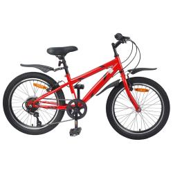 V&eacute;lo pour Enfants 24 Pouces 6-Speed pour les 8-12 ans Rouge