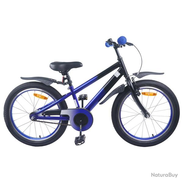 V�lo pour Enfants 18 Pouces pour les 5-7 ans Bleu Noir