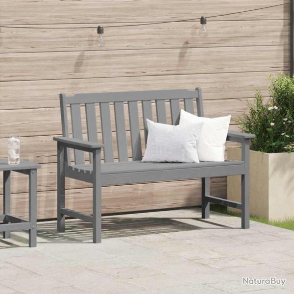Banc de jardin Gris clair 120 x 59 x 88 cm HDPE
