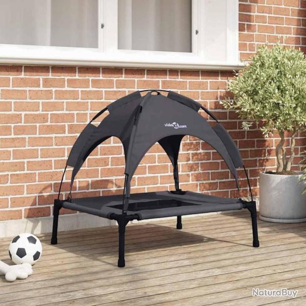 Lit pour Chien Noir 76 x 62 x 70,5 cm Acier