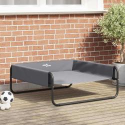 Lit pour Chien Gris clair 85 x 85 x 33 cm Acier