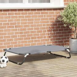 Lit pour Chien Gris clair 90 x 55 x 18 cm Acier