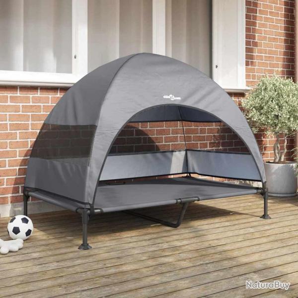 Lit sur�lev� pour chien Gris clair 127 x 81 x 108 cm