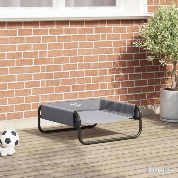Lit pour Chien Gris clair 57 x 57 x 24 cm Acier
