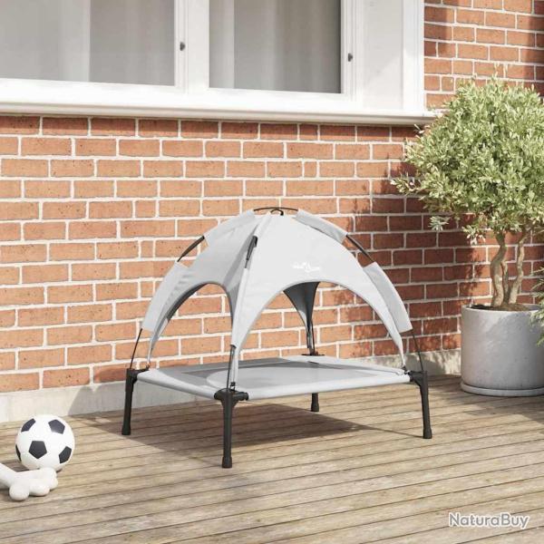 Lit pour Chien Gris Argent� 63 x 49,5 x 60 cm Acier