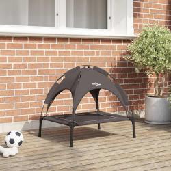 Lit pour Chien Marron 63 x 49,5 x 60 cm Acier