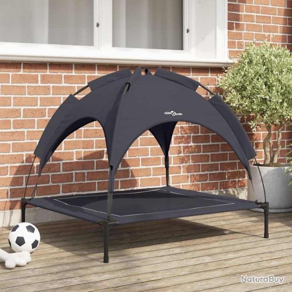 Lit pour Chien Noir 90 x 81 x 80,5 cm Acier