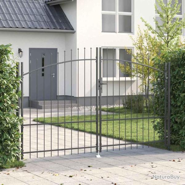 Porte Double Woerden Gris 299,5 x 224,5 cm Acier