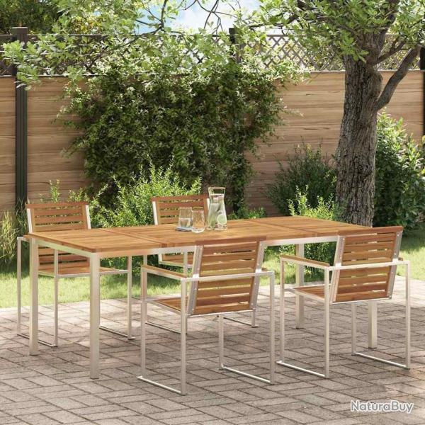 Table�manger Marron 200 x 90 x 75 cm Bois d'Acacia Massif