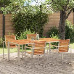 Table&agrave;manger Marron 180 x 90 x 75 cm Bois d'Acacia Massif