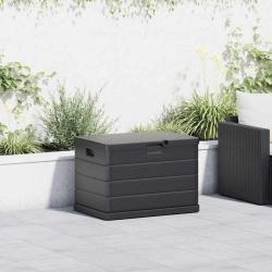 Bo&icirc;te de Rangement de Jardin Anthracite 77,5 x 54,5 x 53 cm
