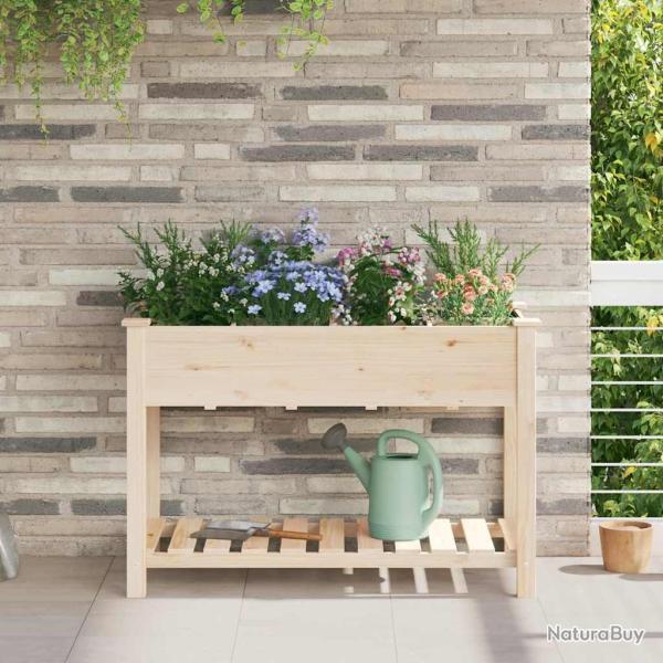 Cache-pot de jardin avec �tag�re Beige 115 x 59 x 76,5 cm