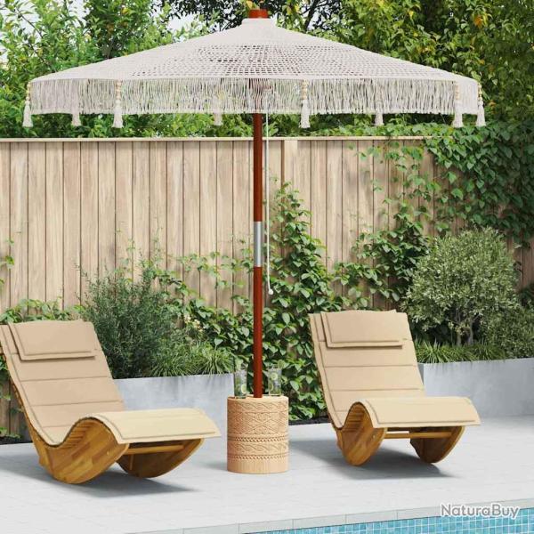 Parasol Macram� Cr�me 252.5 x 252.5 x 260 cm