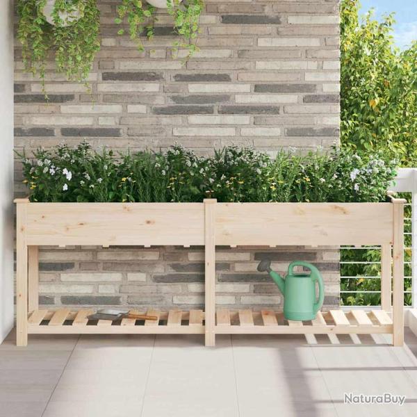 Cache-pot de jardin avec �tag�re Beige 203 x 53 x 76,5 cm