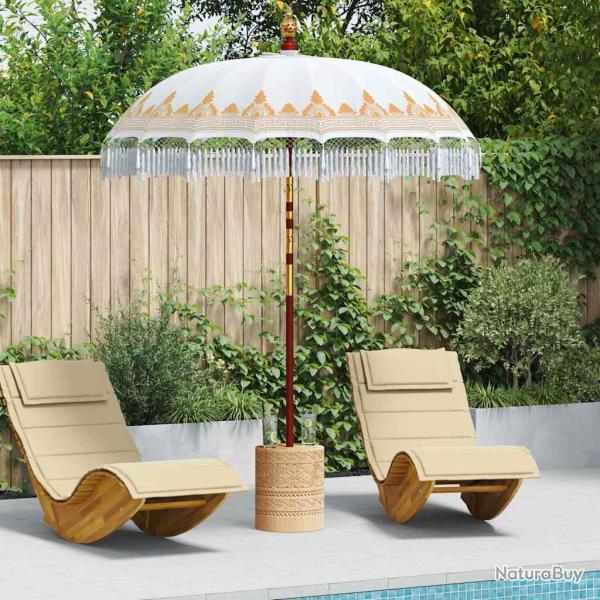 Parasol balinais Cr�me 190 x 190 x 260 cm