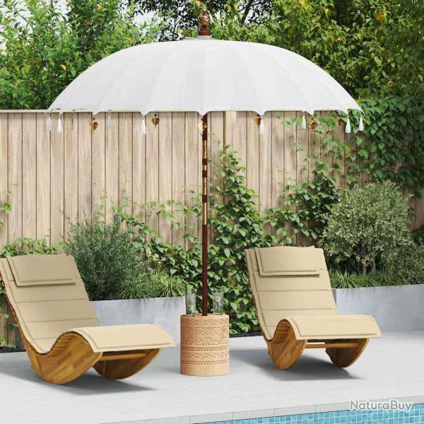Parasol balinais Cr�me 220 x 220 x 260 cm