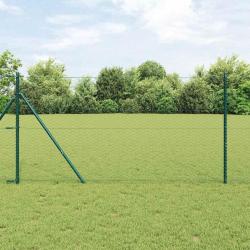 Cl&ocirc;ture hexagonale Vert 1 x 100 m PVC