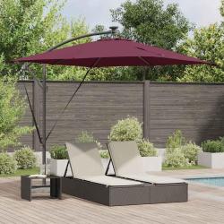 Parasol Bordeaux 249 x 249 x 250 cm Polyester et Aluminium