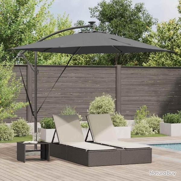 Parasol Anthracite 249 x 249 x 250 cm Polyester et Aluminium