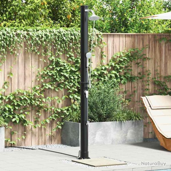 Douche solaire ext�rieure Noir 217 cm PVC et Aluminium