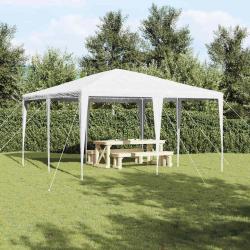 Tente de f&ecirc;te Blanc 400 x 400 x 266 cm Poly&eacute;thyl&egrave;ne et acier