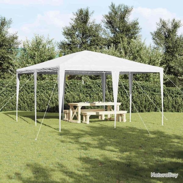 Tente de f�te Blanc 400 x 400 x 266 cm Poly�thyl�ne et acier